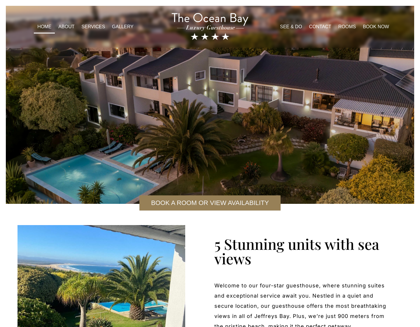 Aktuelle Website-Vorschau von Südafrika Jeffreys Bay