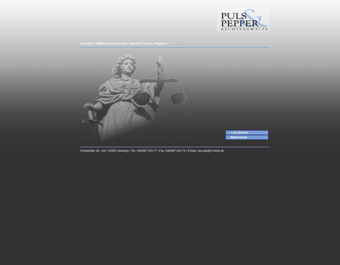Aktuelle Website-Vorschau von Rechtsanwälte Puls & Pepper
