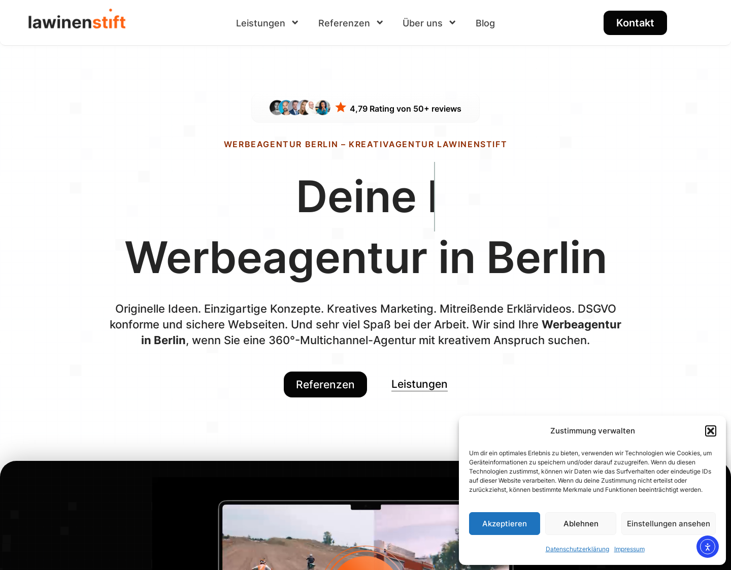 Aktuelle Website-Vorschau von lawinenstift GmbH