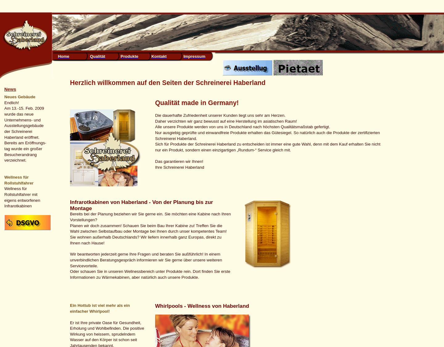 Aktuelle Website-Vorschau von Infrarot Wärmekabine