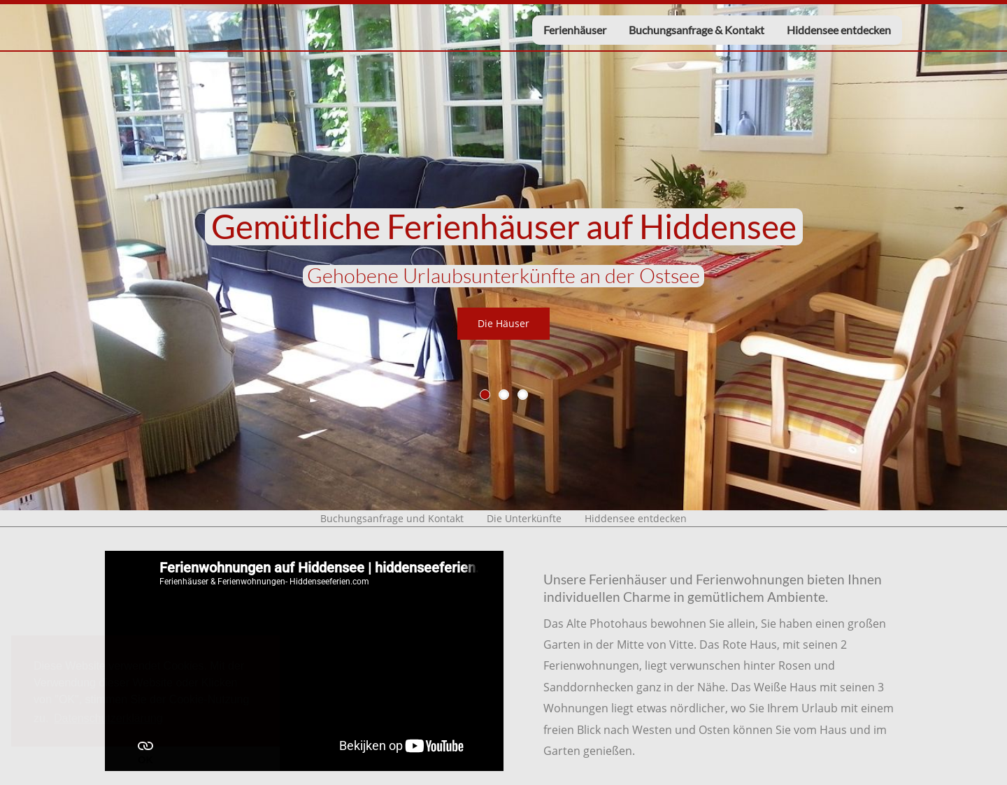 Aktuelle Website-Vorschau von Urlaub auf Hiddensee