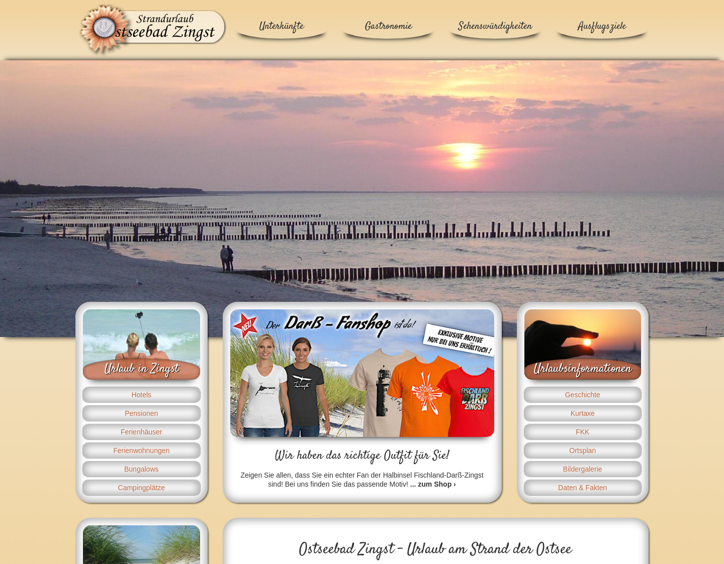 Aktuelle Website-Vorschau von Auszeit an der Ostseeküste