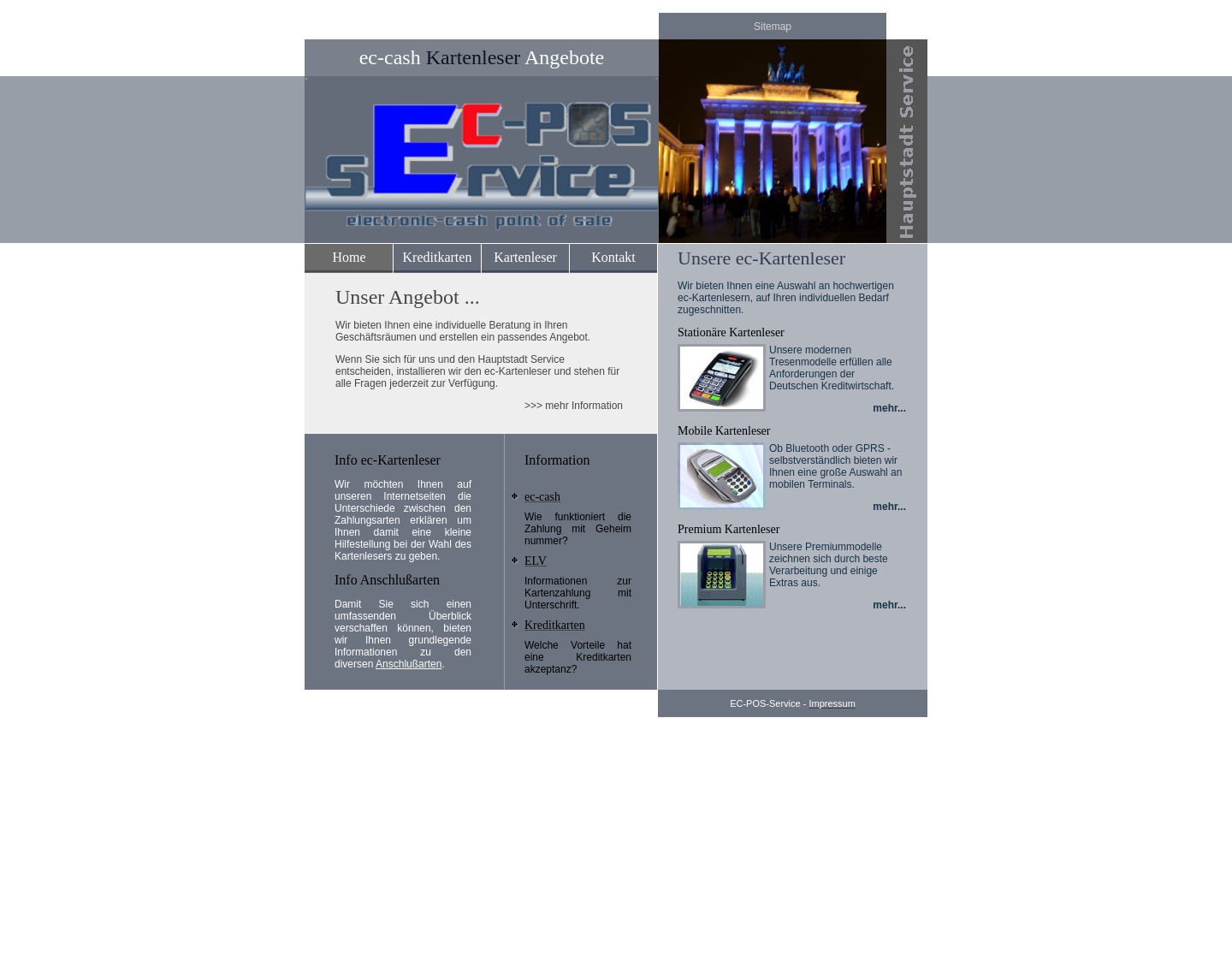 Aktuelle Website-Vorschau von EC-POS Service Berlin - ec-Kartenleser
