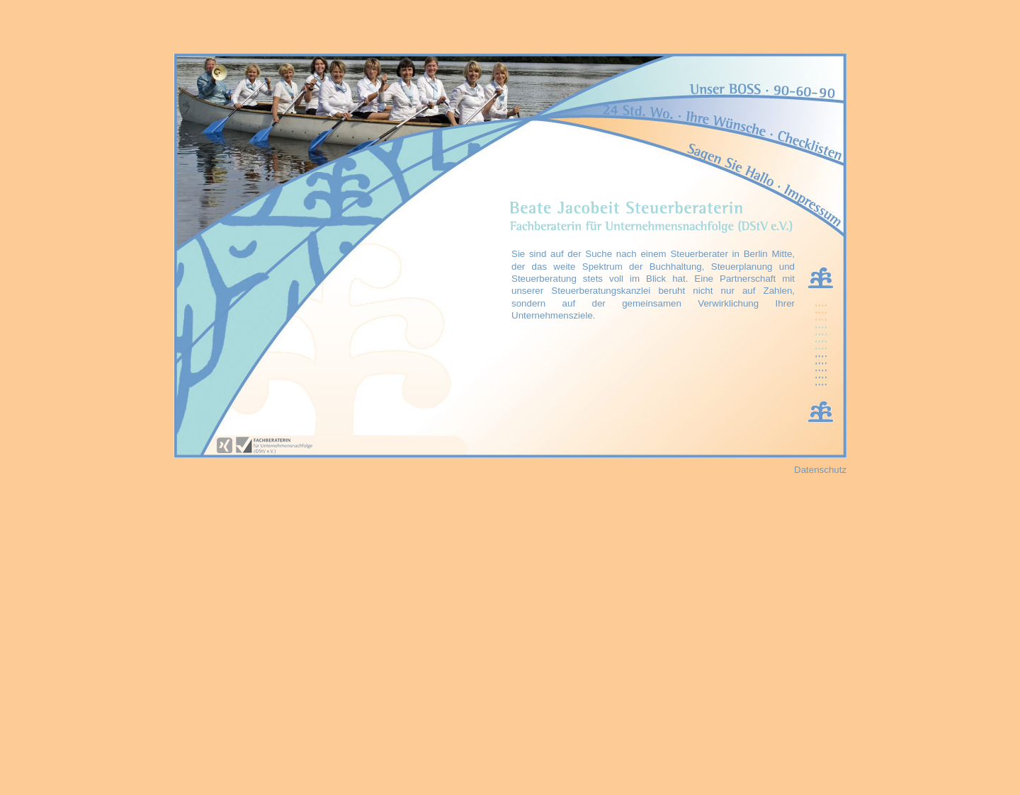 Aktuelle Website-Vorschau von Steuerberatung Beate Jacobeit