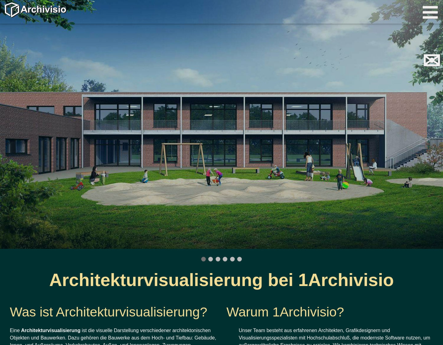 Aktuelle Website-Vorschau von 1Archivisio