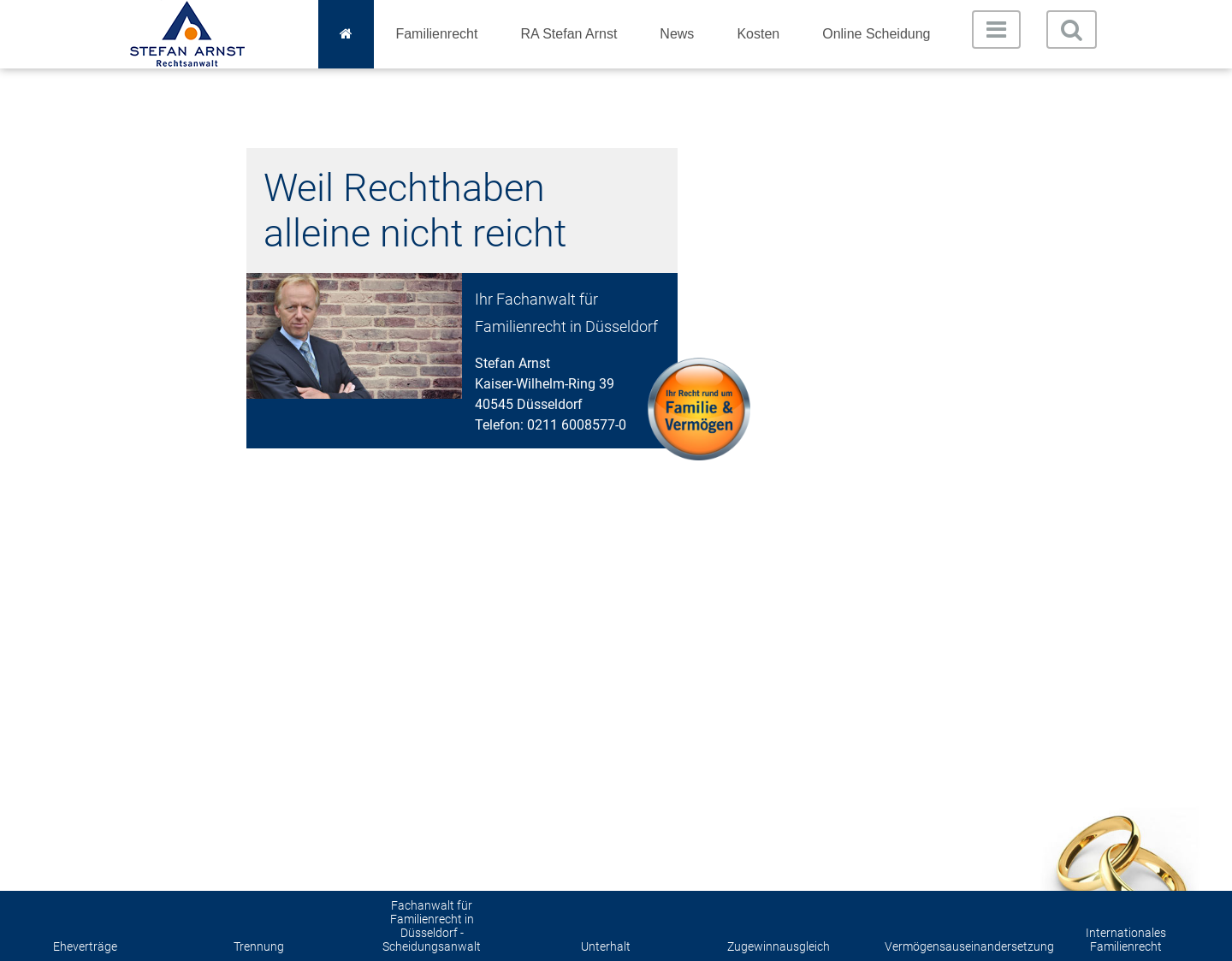 Aktuelle Website-Vorschau von Fachanwalt für Familienrecht Düsseldorf