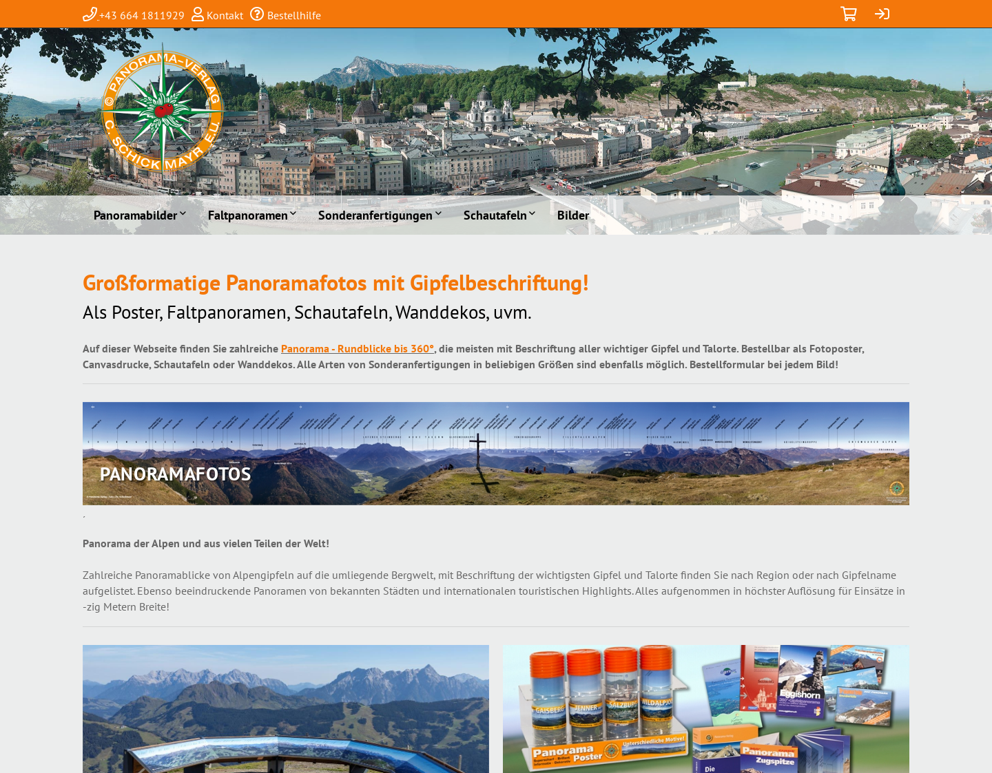 Aktuelle Website-Vorschau von Panorama Verlag C. Schickmayr KG