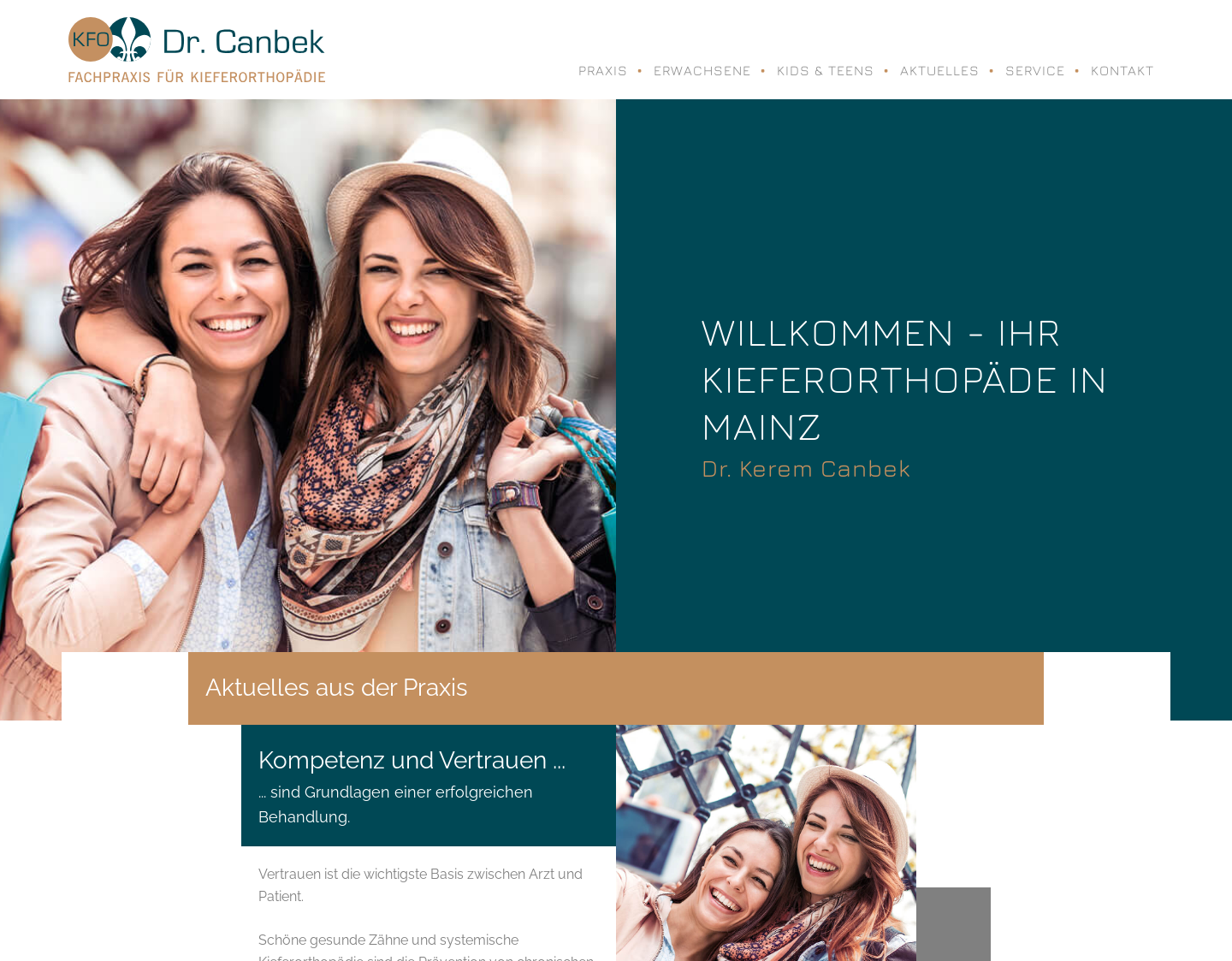 Aktuelle Website-Vorschau von Dr. Kerem Canbek