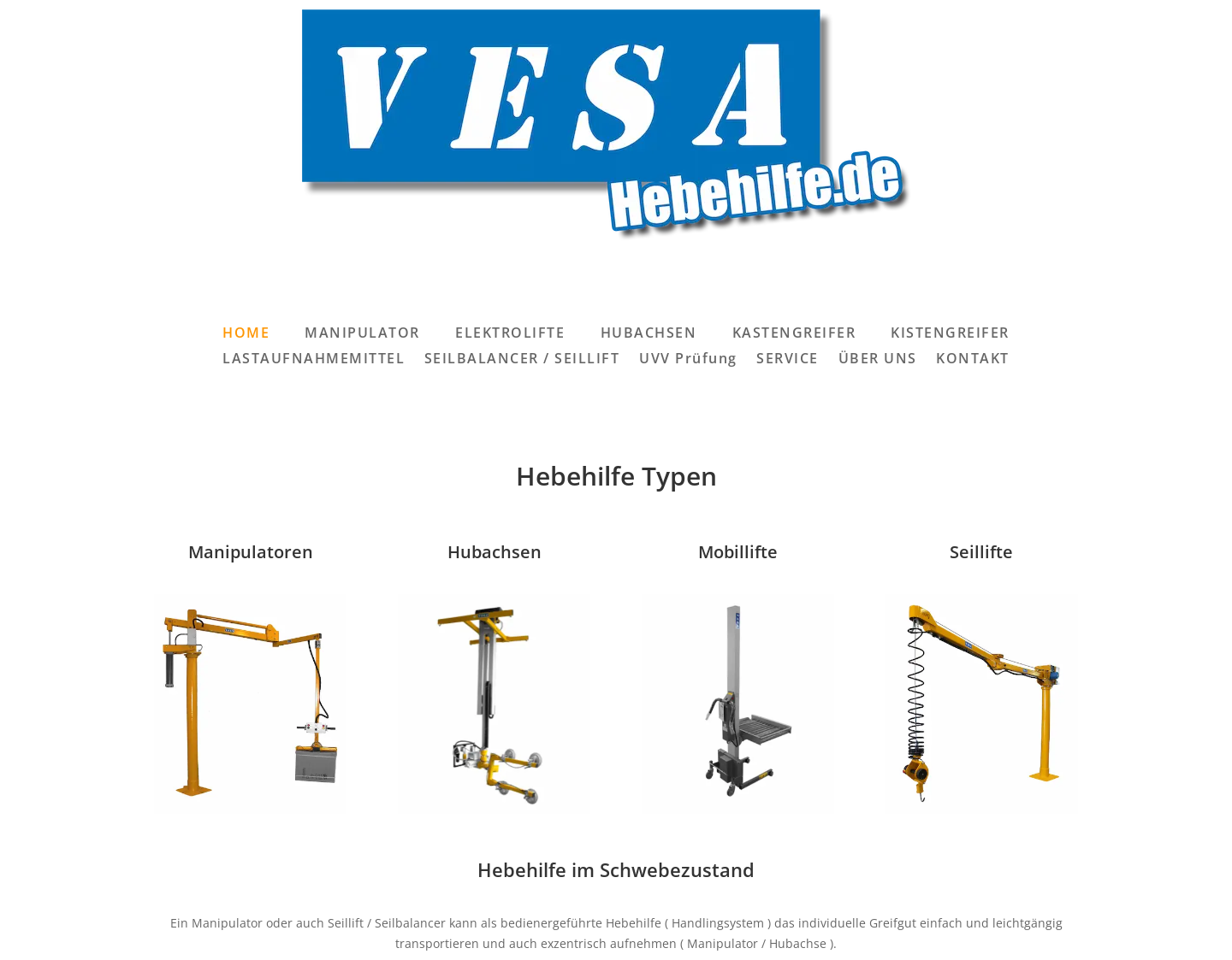 Aktuelle Website-Vorschau von Vesa GmbH