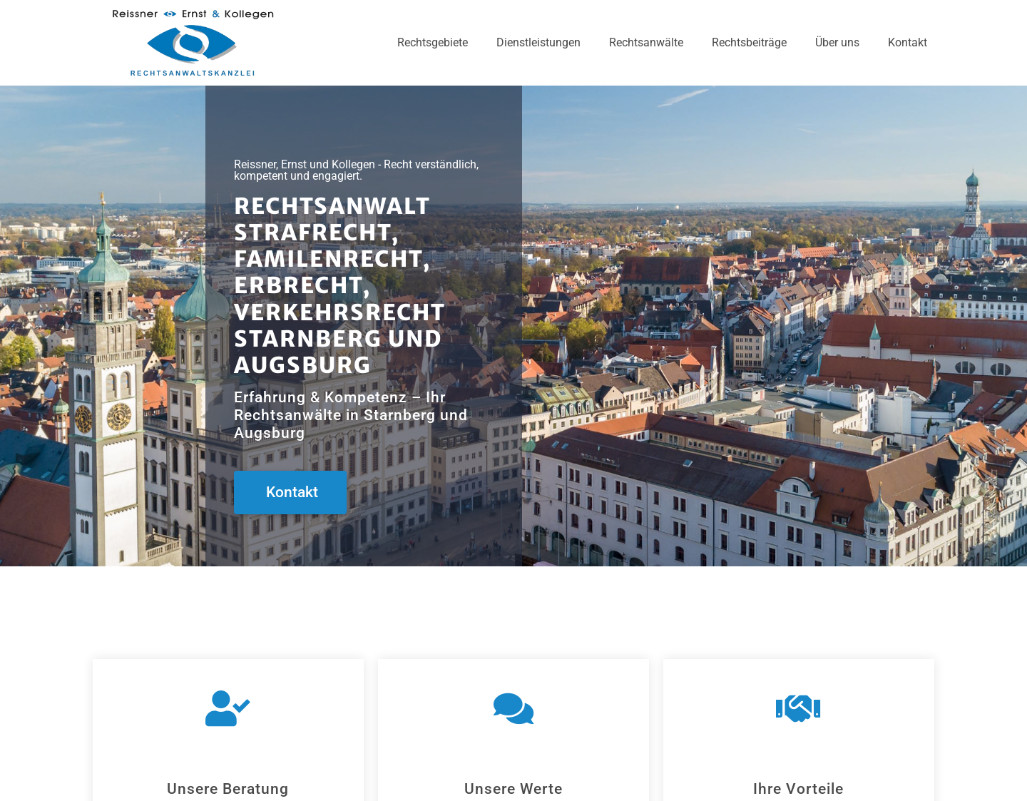 Aktuelle Website-Vorschau von Rechtsanwälte Reissner, Ernst & Kollegen