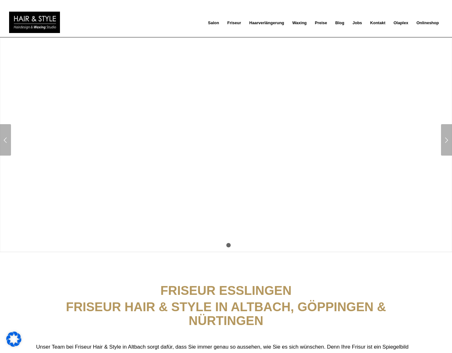 Aktuelle Website-Vorschau von Hair & Style