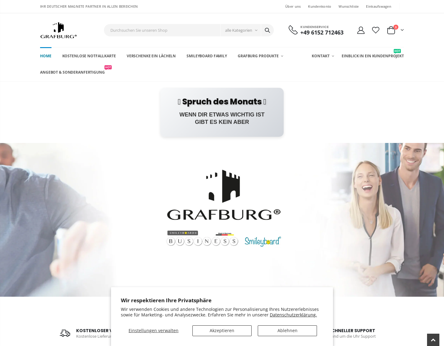 Aktuelle Website-Vorschau von Smileyboard