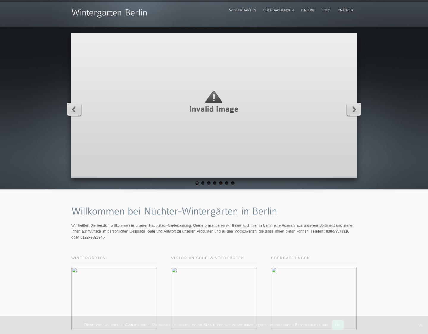 Aktuelle Website-Vorschau von Wintergarten für jeden Geschmack