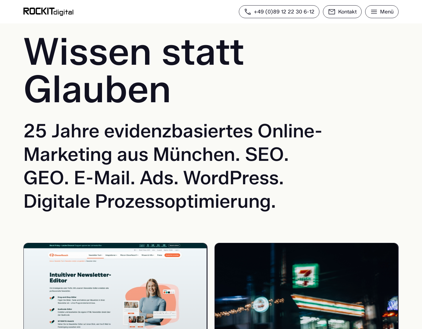 Aktuelle Website-Vorschau von ROCKITdigital GmbH