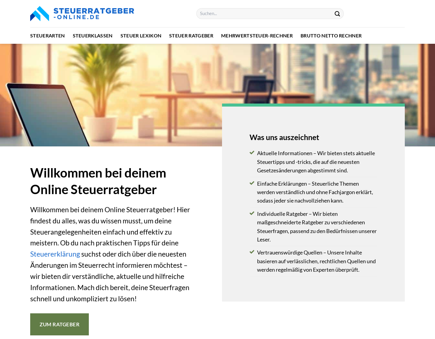 Aktuelle Website-Vorschau von online Buchhaltung & Steuerberatung