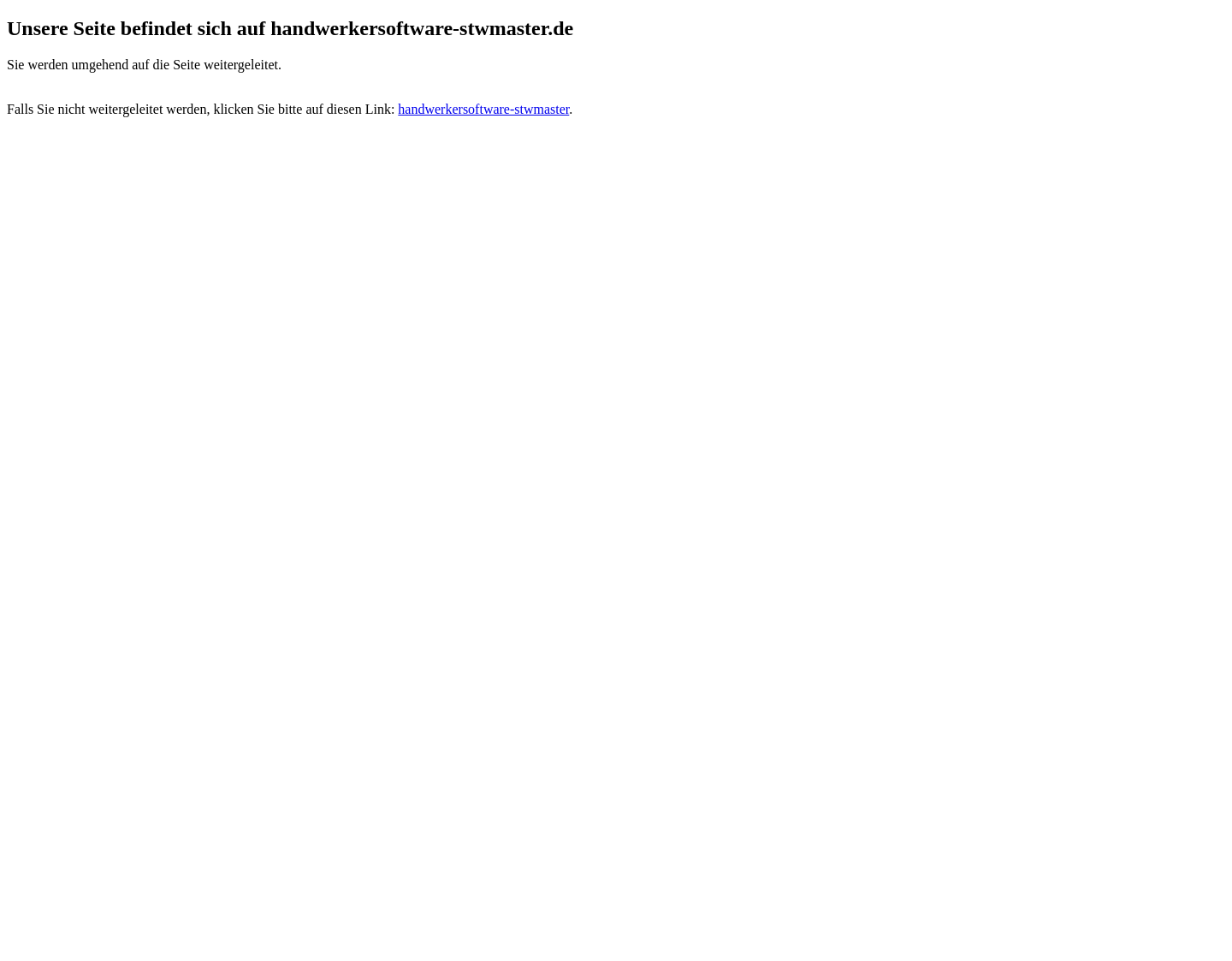 Aktuelle Website-Vorschau von Handwerker Software