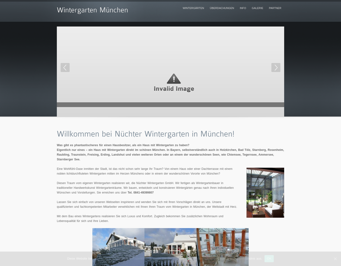 Aktuelle Website-Vorschau von Münchener Wintergartenspezialist