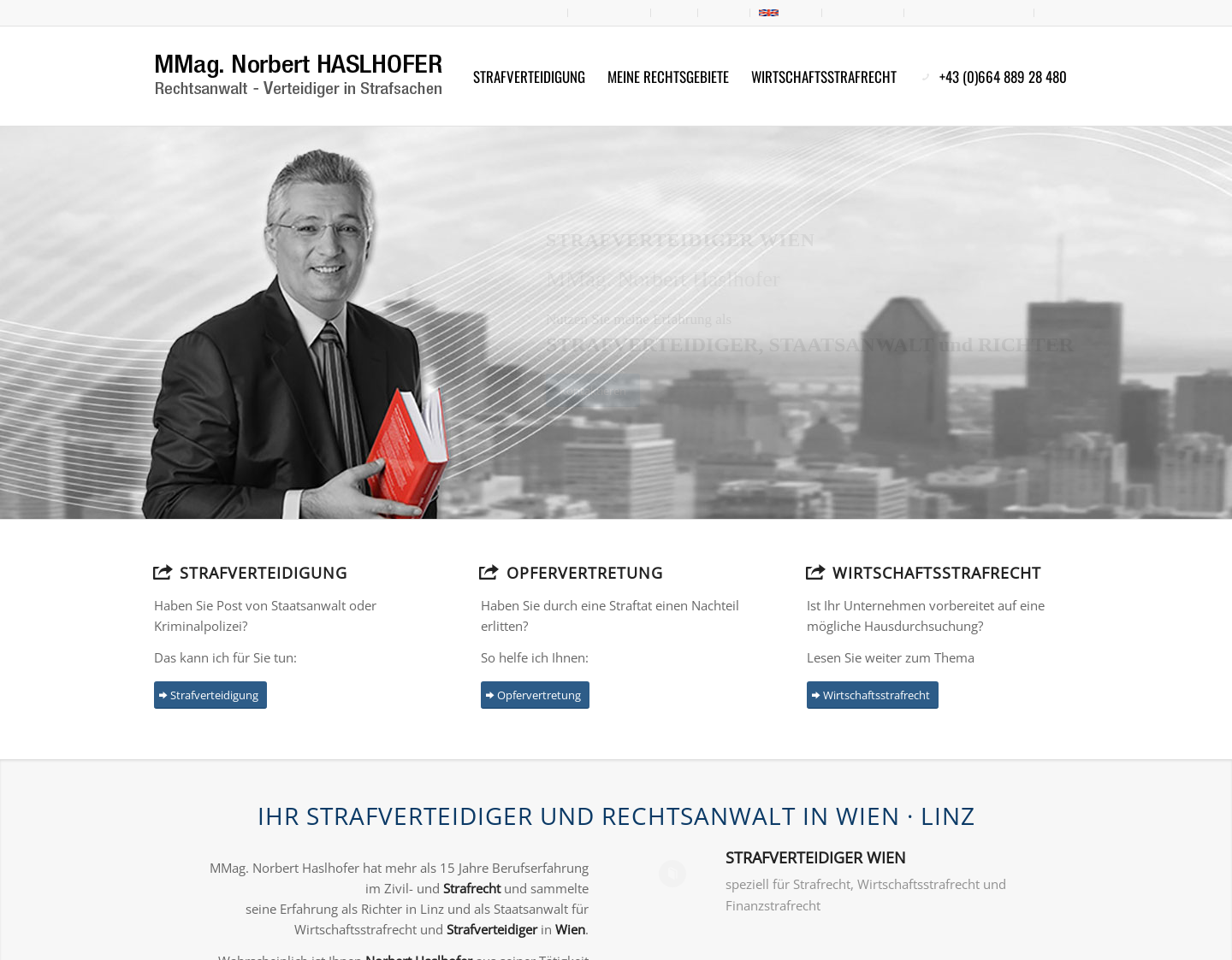 Aktuelle Website-Vorschau von Strafverteidiger Wien