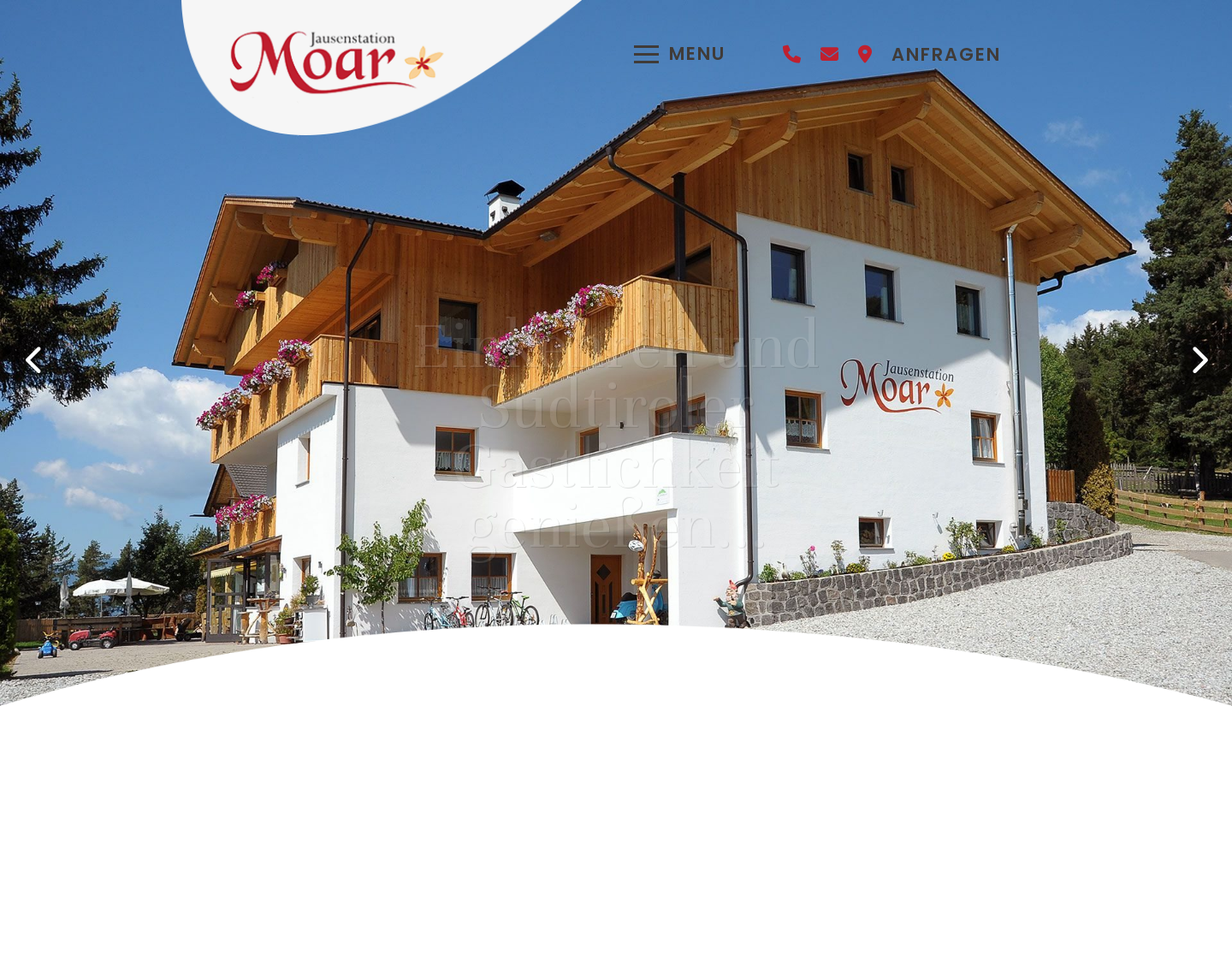 Aktuelle Website-Vorschau von Ferien in der Jausenstation Moar
