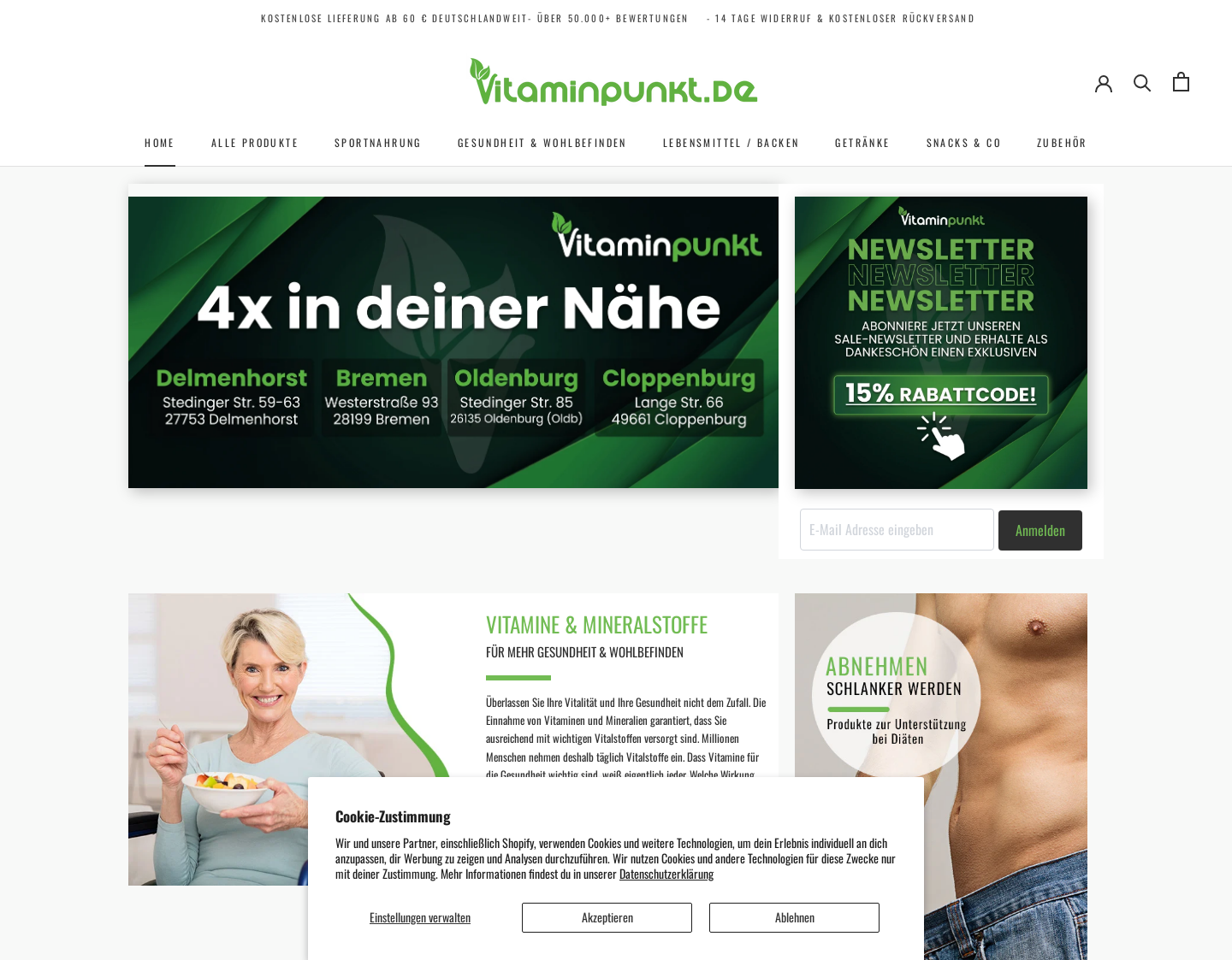 Aktuelle Website-Vorschau von Bodybuilding Shop