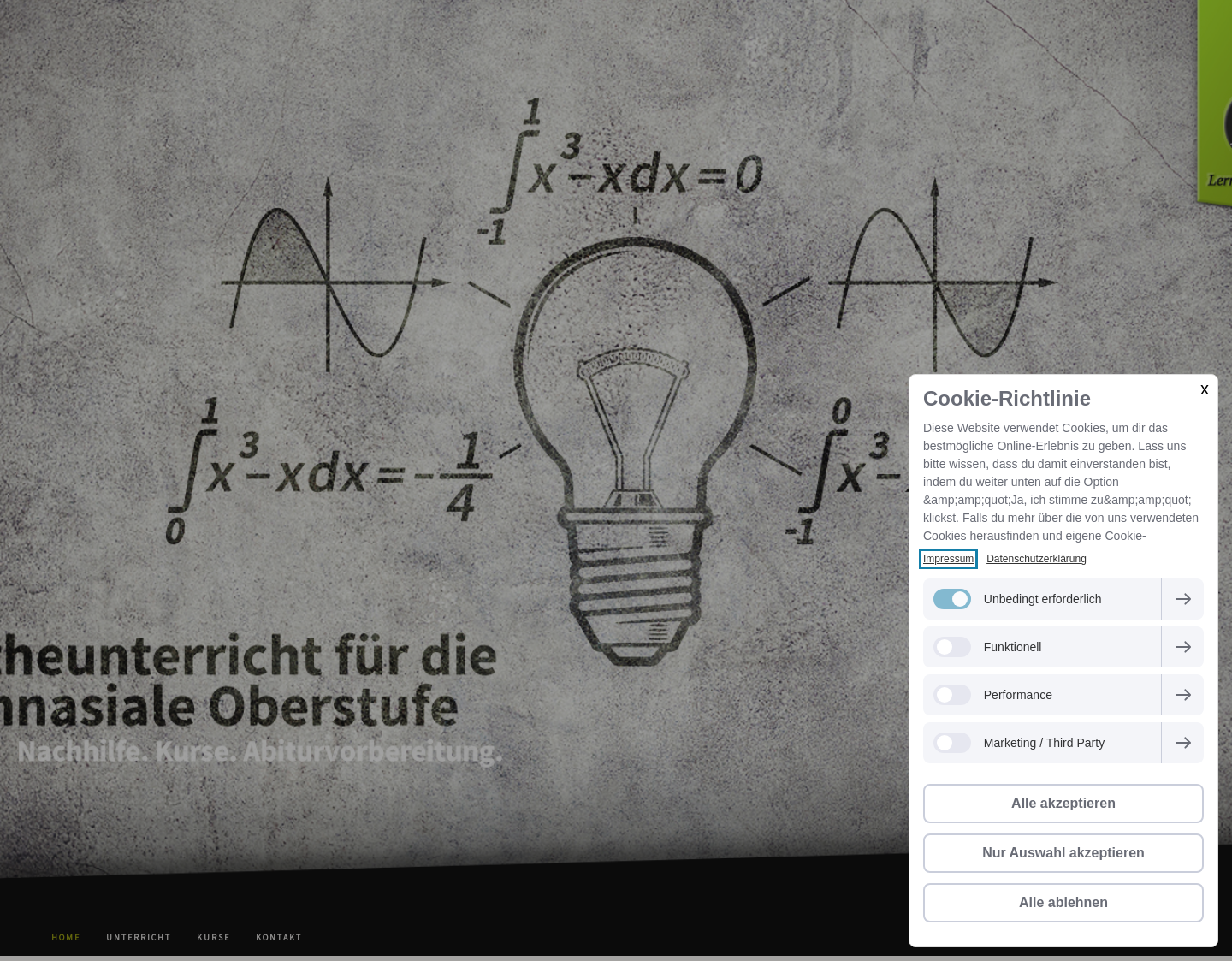 Aktuelle Website-Vorschau von Lernraum Freiburg