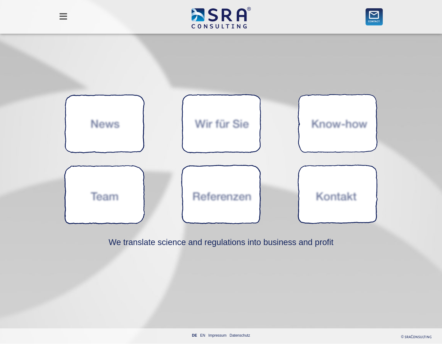 Aktuelle Website-Vorschau von SRA Consulting