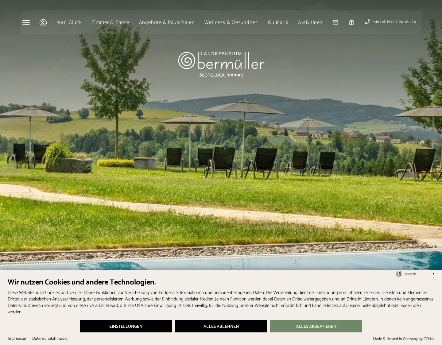 Aktuelle Website-Vorschau von Wellnesshotel im bayerischen Wald