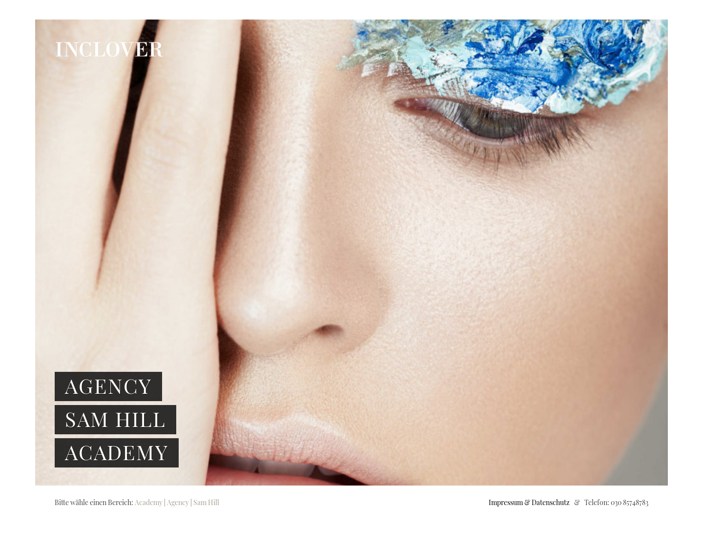 Aktuelle Website-Vorschau von Inclover Make-Up Academy
