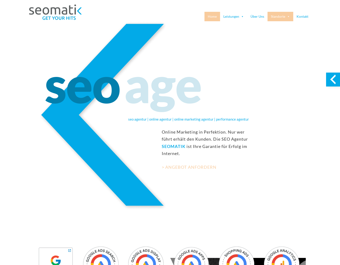 Aktuelle Website-Vorschau von SEO AGENTUR SEOMATIK GmbH