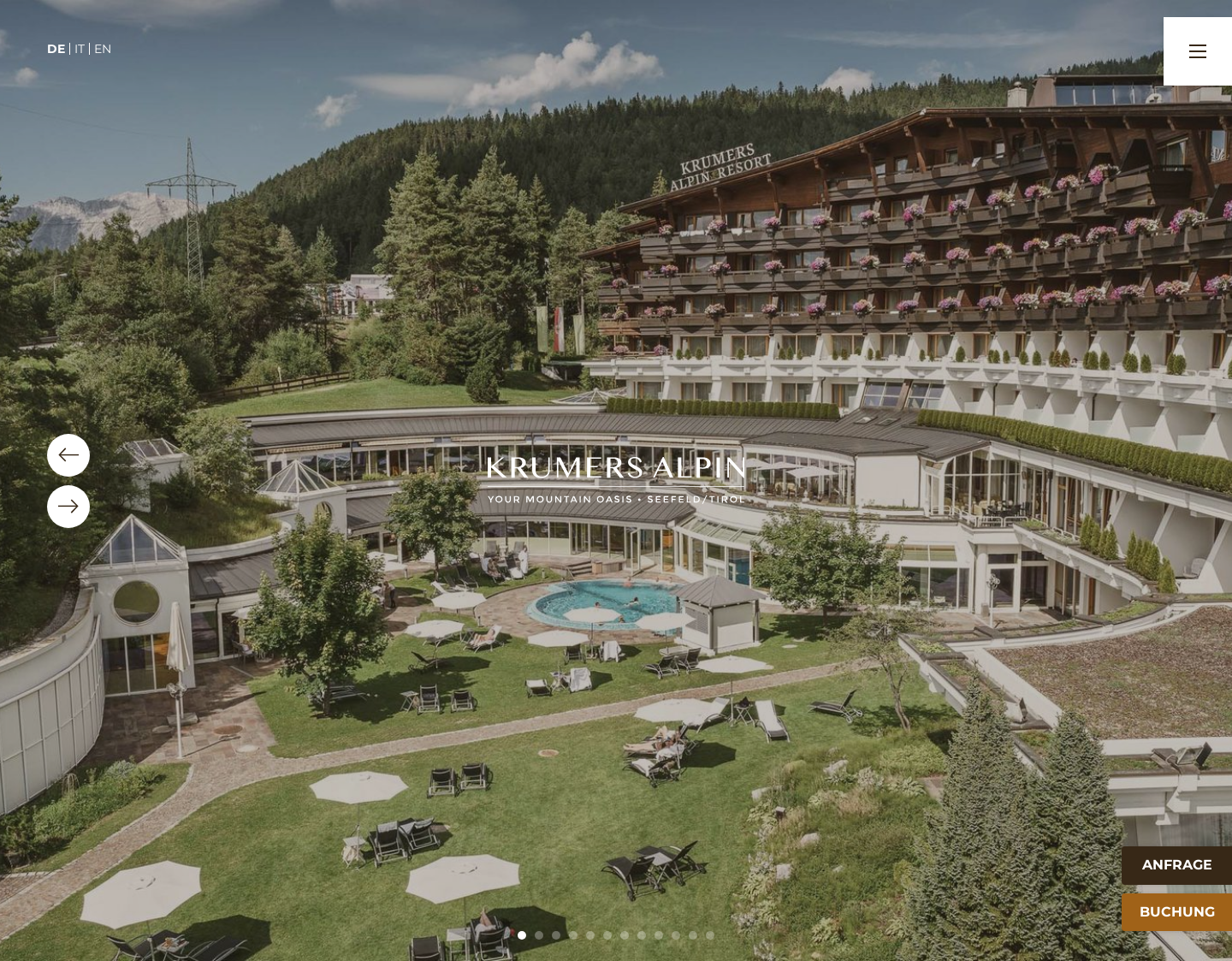 Aktuelle Website-Vorschau von Urlaub in Seefeld