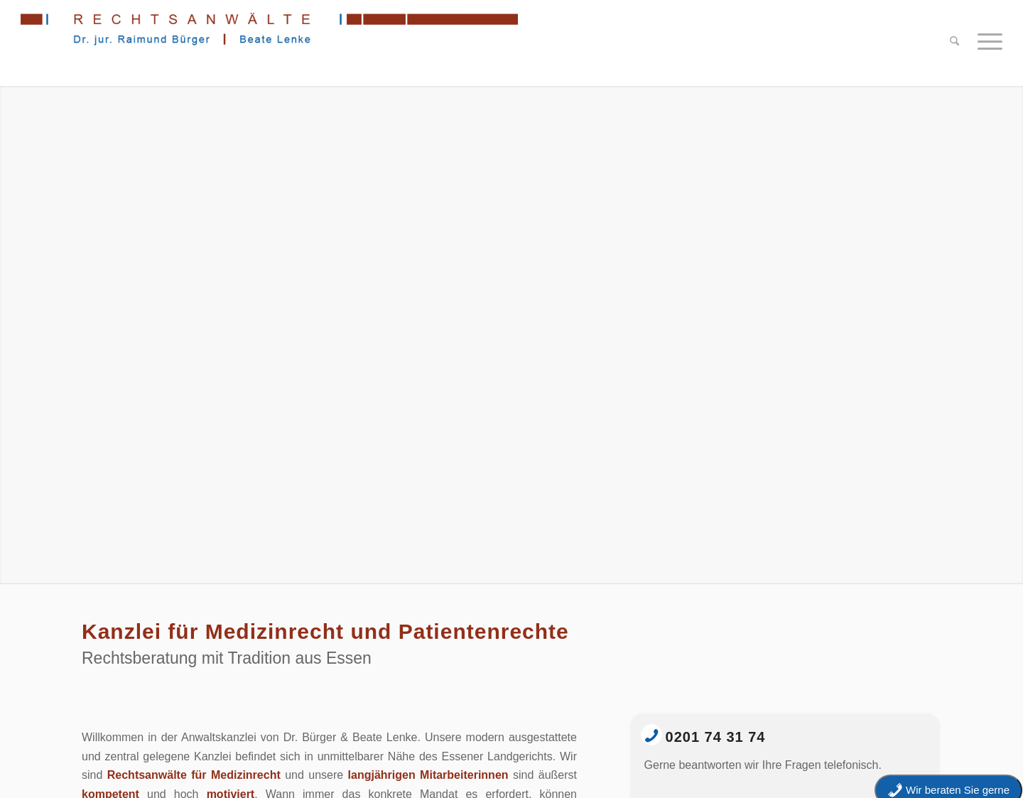 Aktuelle Website-Vorschau von Rechtsanwälte Buerger-Lenke