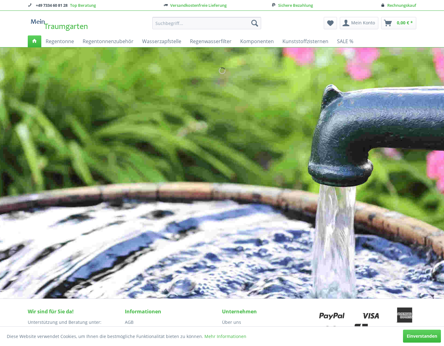 Aktuelle Website-Vorschau von Mein Traumgarten