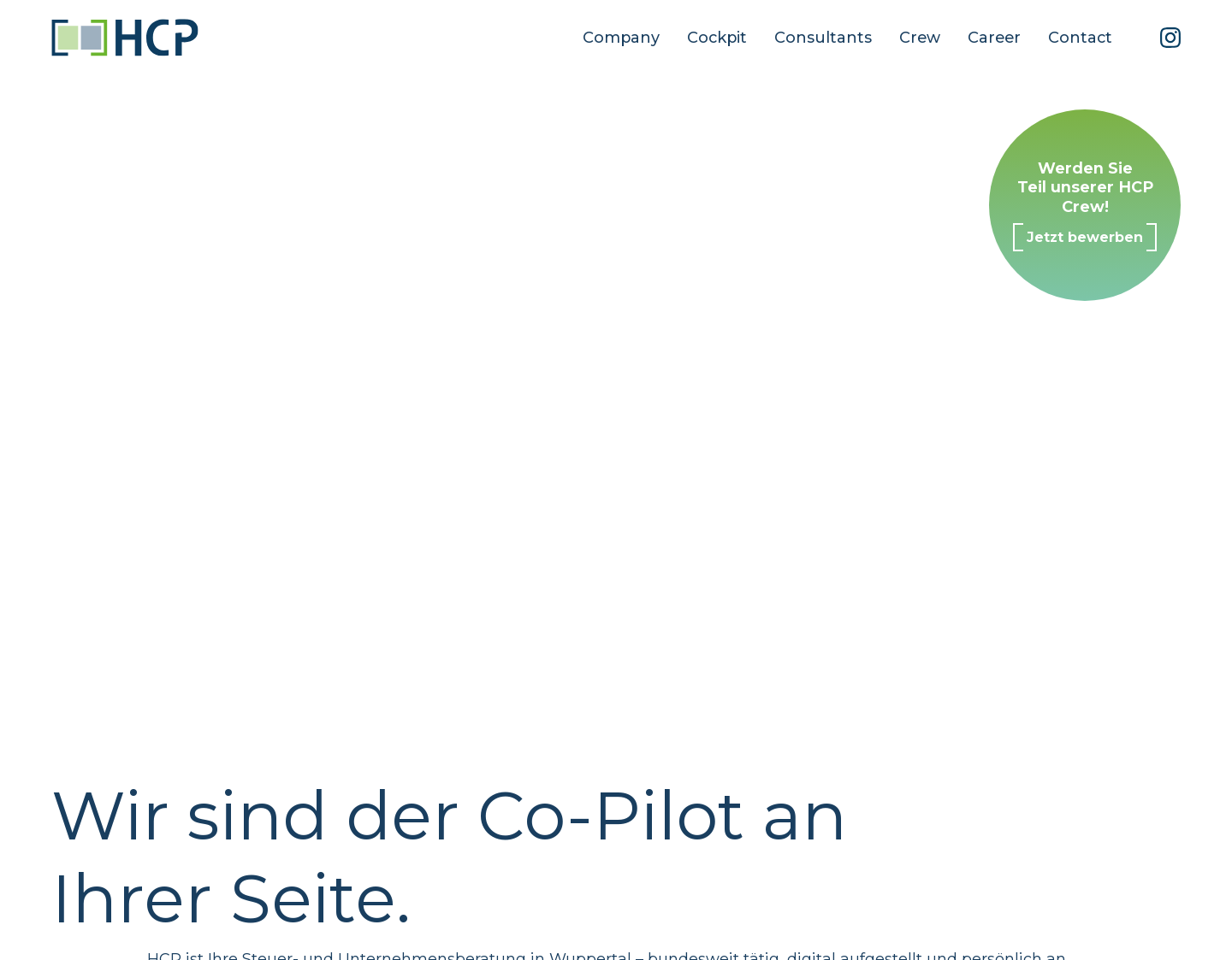 Aktuelle Website-Vorschau von Steuerberater Wuppertal - HCP Berater