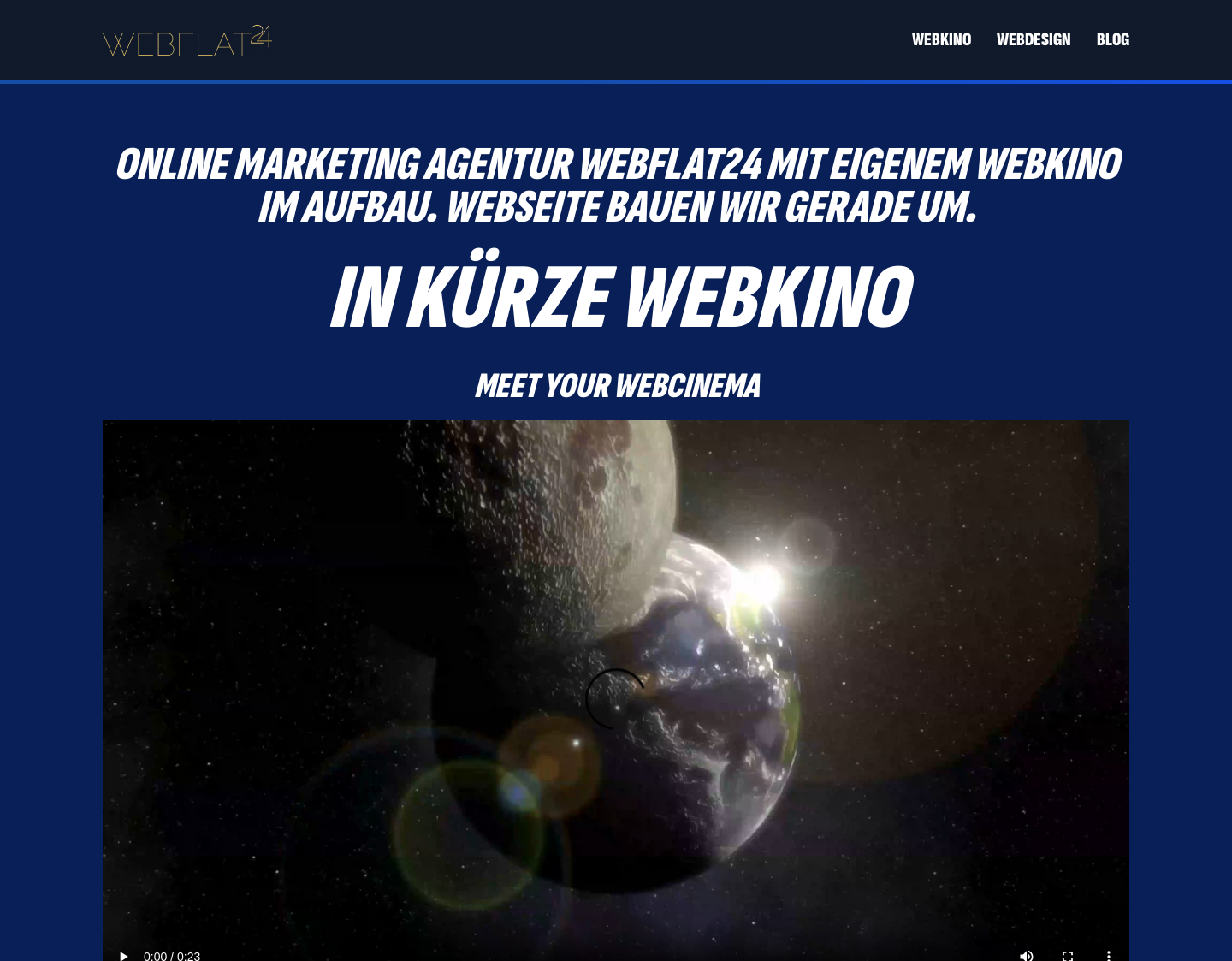 Aktuelle Website-Vorschau von Webflat24 - Unternehmensberatung aus Berlin