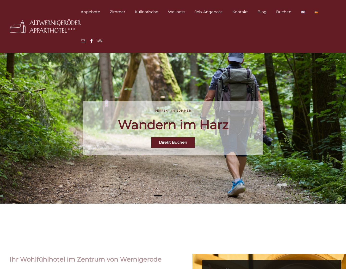 Aktuelle Website-Vorschau von Altwernigeröder Apparthotel