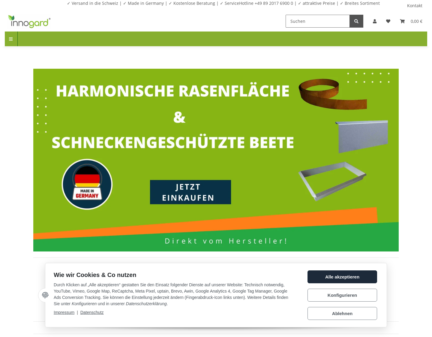 Aktuelle Website-Vorschau von C&C Gartenbedarf