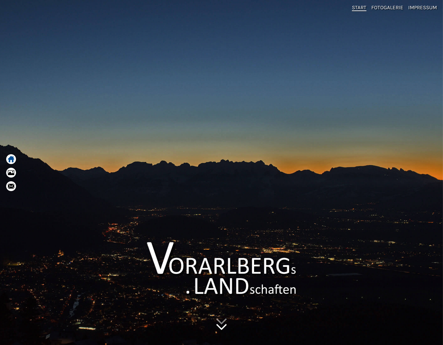 Aktuelle Website-Vorschau von Vorarlbergs Landschaften