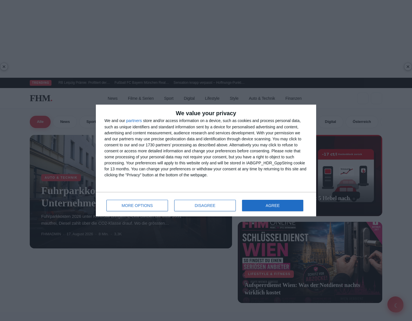 Aktuelle Website-Vorschau von Servus Senioren - das Online Magazin