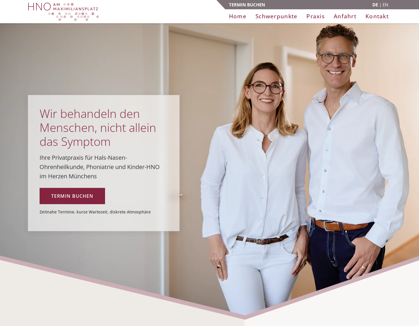 Aktuelle Website-Vorschau von HNO am Maximiliansplatz München