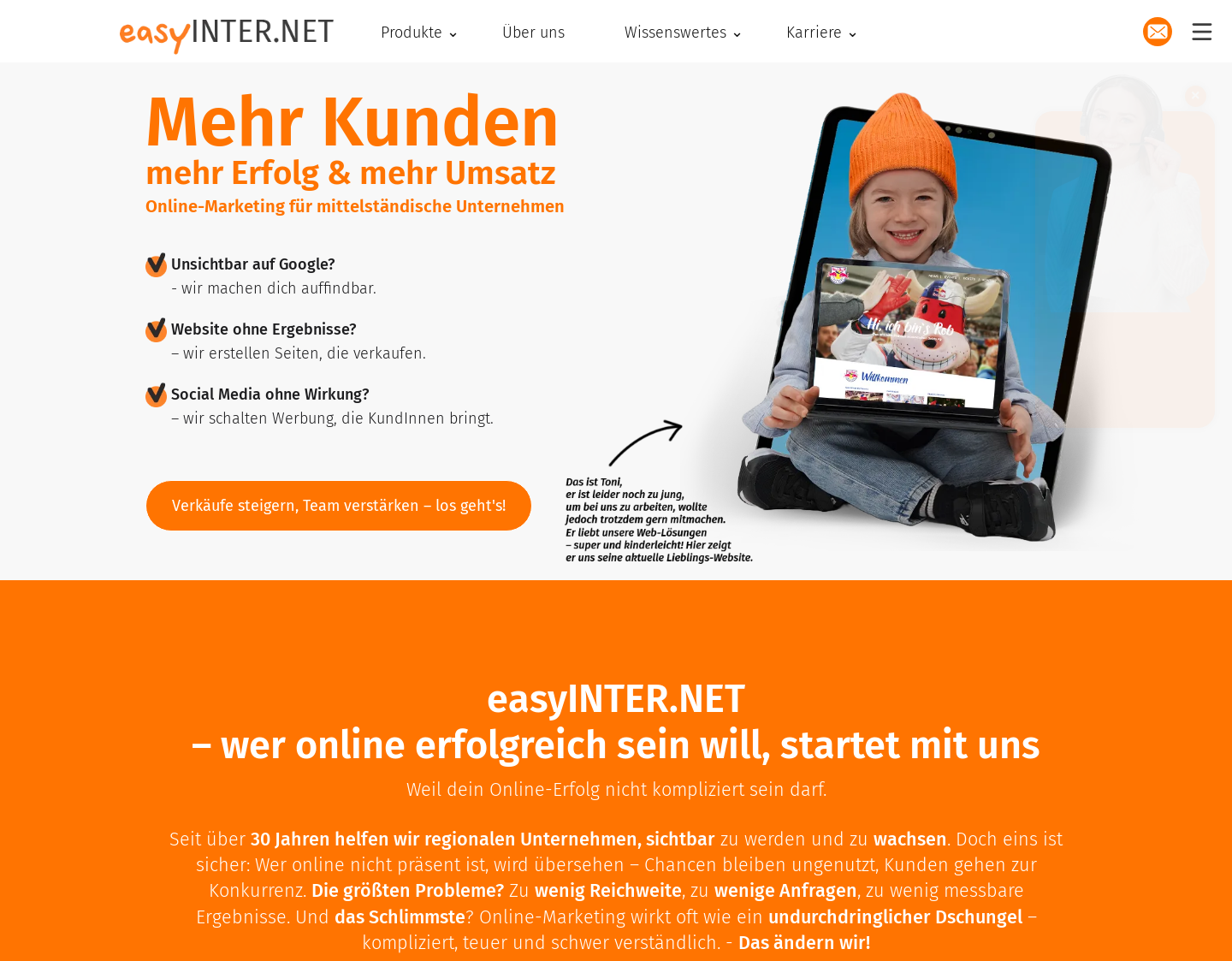 Aktuelle Website-Vorschau von Froot Media AG