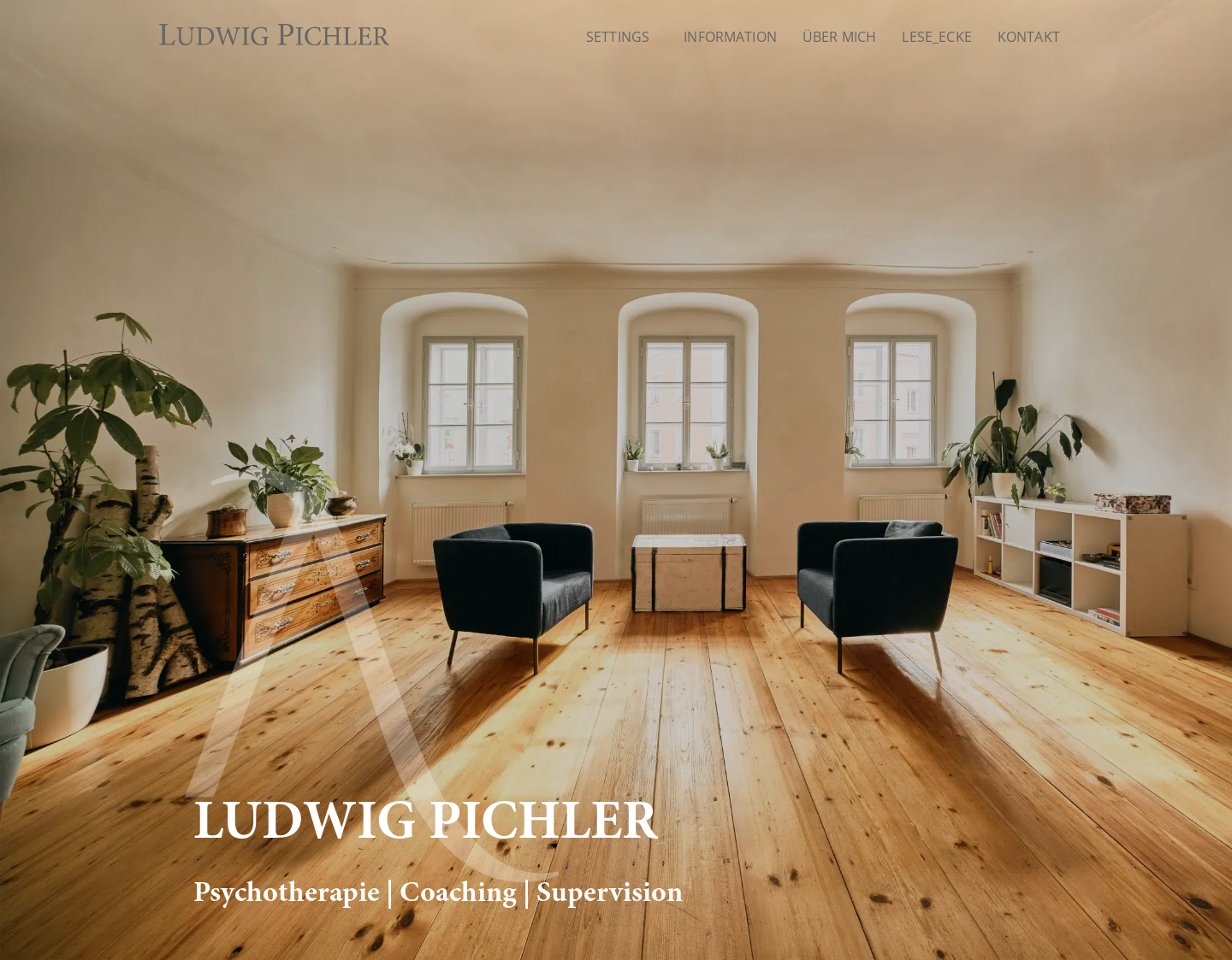Aktuelle Website-Vorschau von Ludwig Pichler - Psychotherapeut
