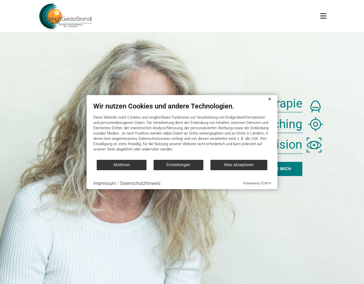 Aktuelle Website-Vorschau von Psychotherapie Coaching Supervision