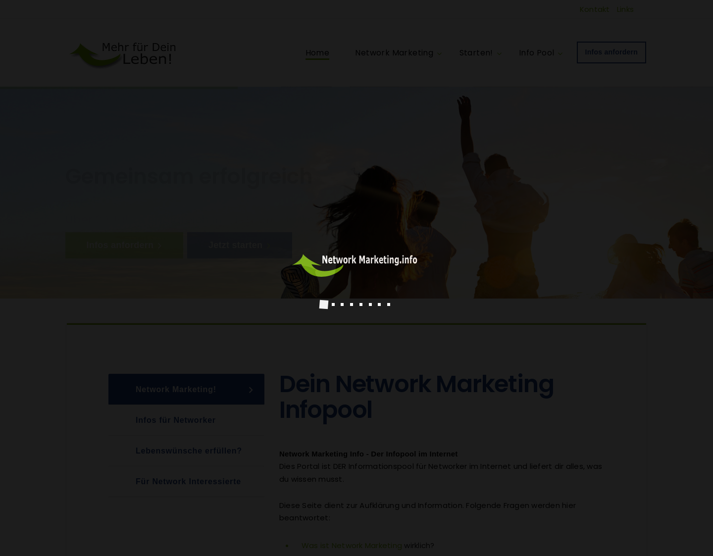 Aktuelle Website-Vorschau von Nebenjob mit Network Marketing - Empfehlungsmarket