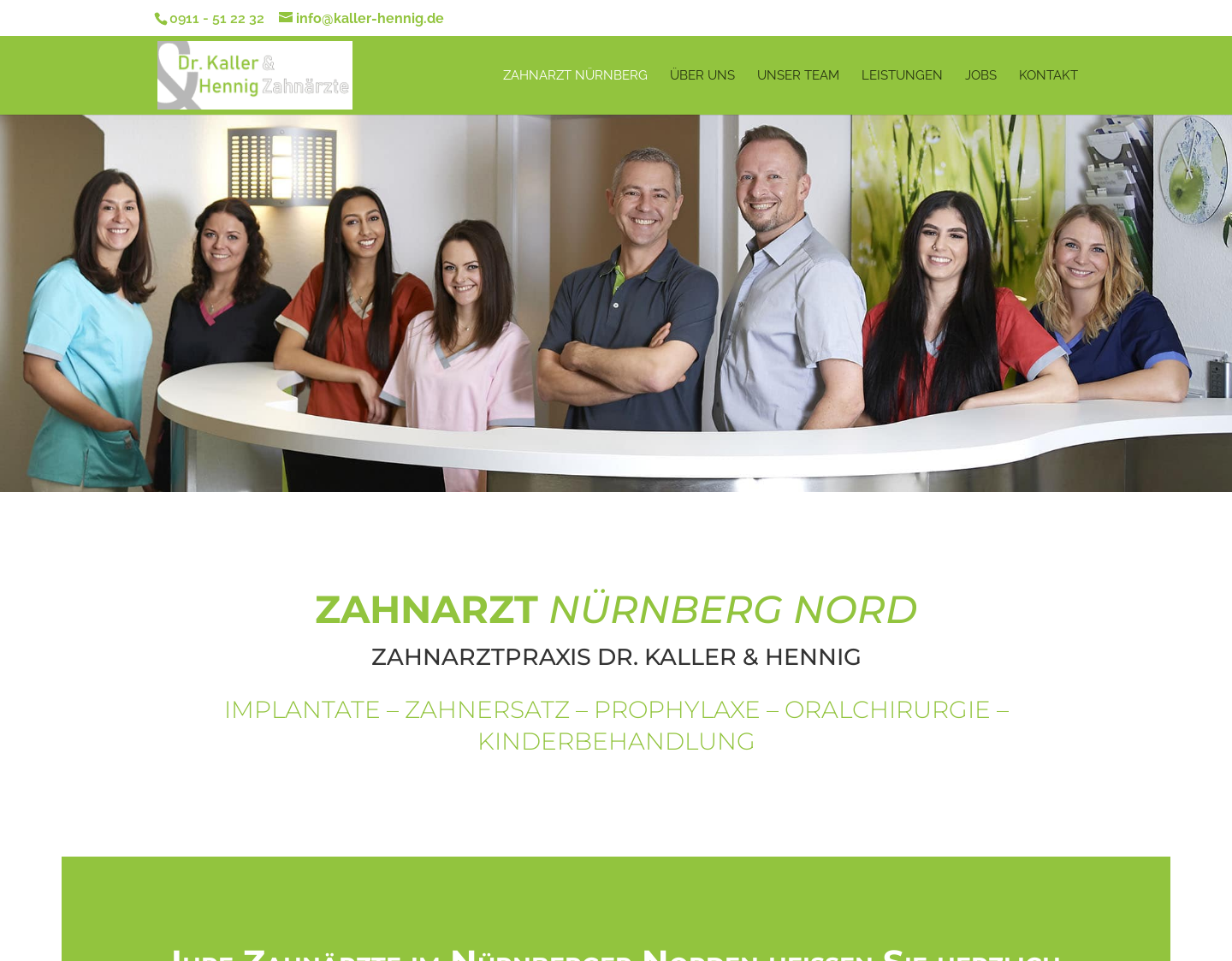 Aktuelle Website-Vorschau von Zahnarztpraxis Dr. Kaller & Hennig