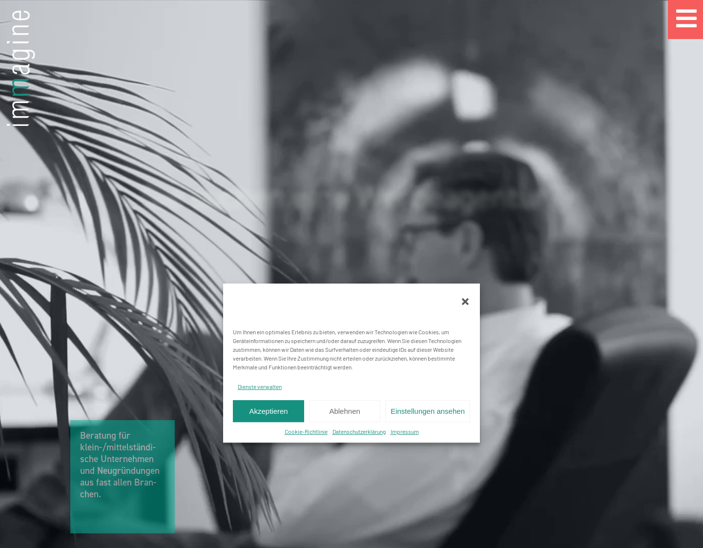 Aktuelle Website-Vorschau von Immagine Werbeagentur GmbH