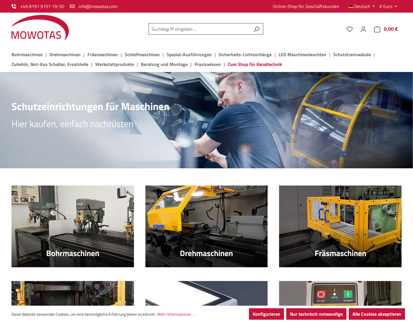 Aktuelle Website-Vorschau von Mowotas Sicherheits- und Gebäudetechnik