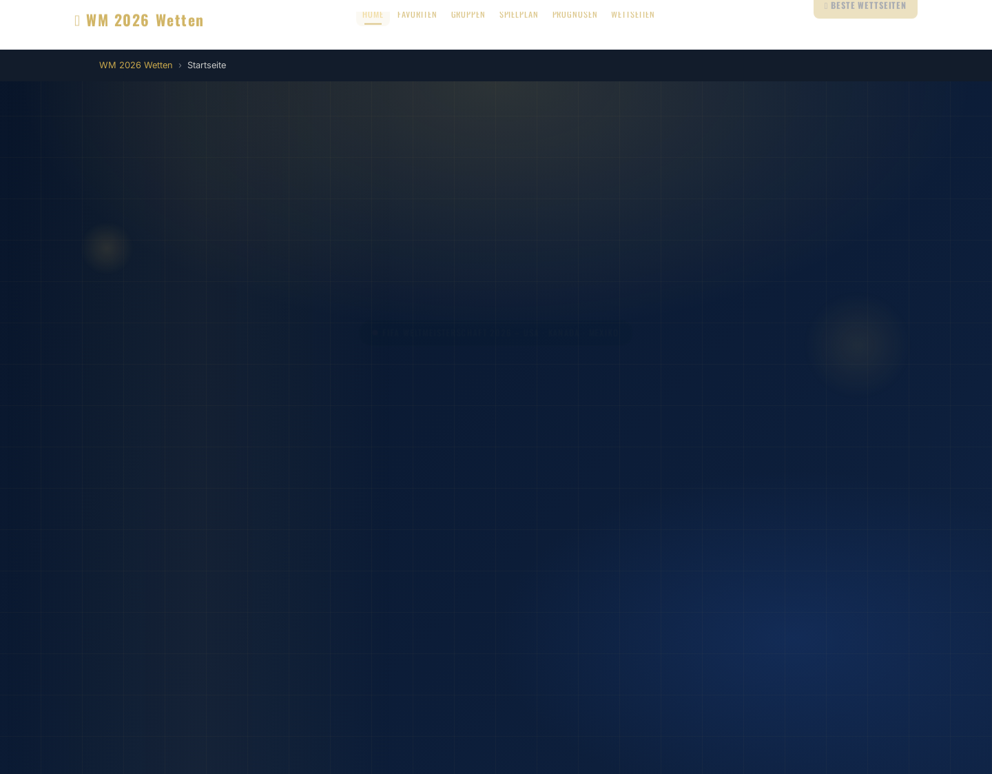 Aktuelle Website-Vorschau von Wetten Fussball WM 2010