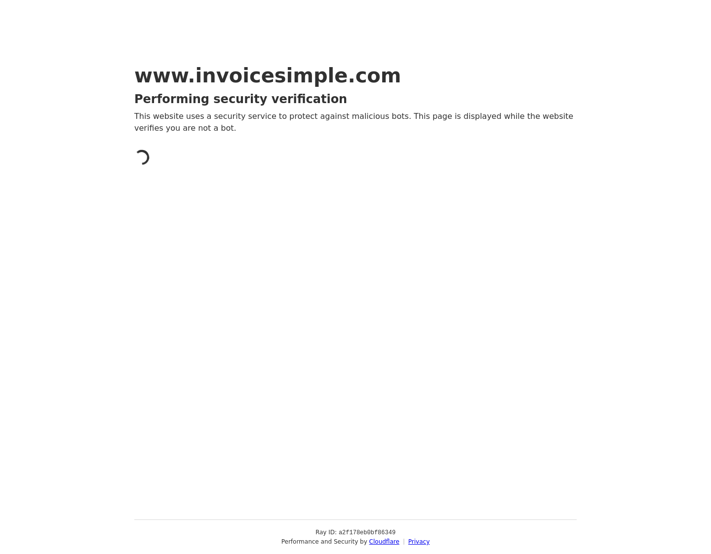 Aktuelle Website-Vorschau von Invoice Simple