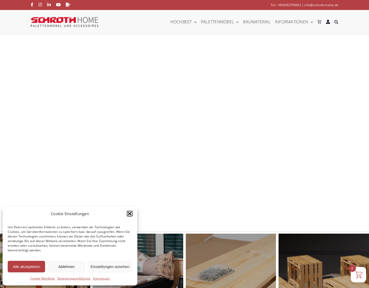 Aktuelle Website-Vorschau von Hochwertige Palettenmöbel