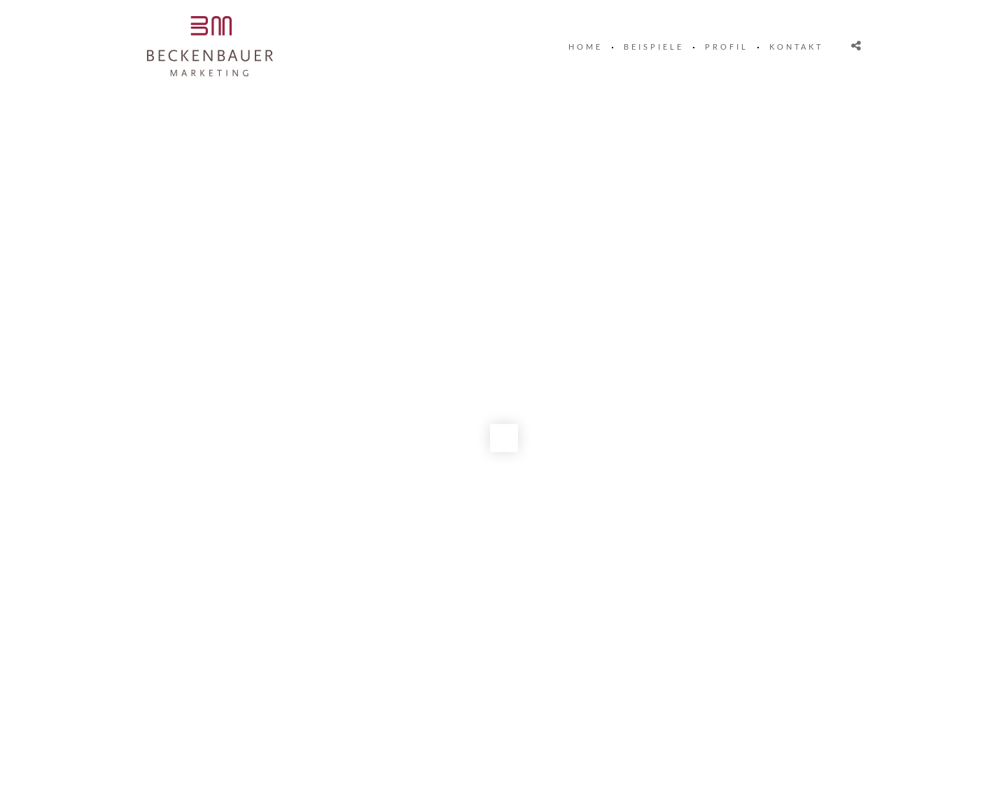 Aktuelle Website-Vorschau von Beckenbauer Marketing